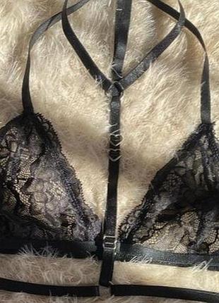 Лифчик бралетт сетевой портупея