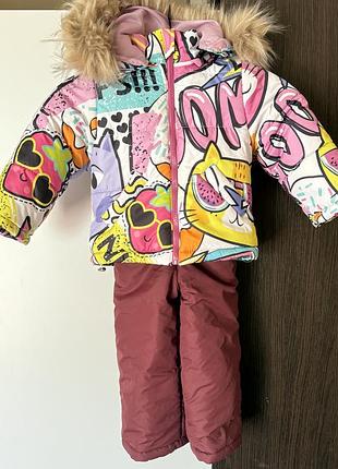 Зимовий комбінезон на дівчинку