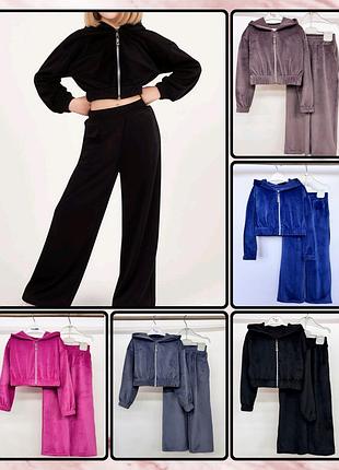 Роскошный велюровый костюм для девочки 🔹 размеры 116-164 🔥 цена зависит от размера