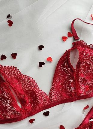 Лифчик бралетт сетевой с доступом