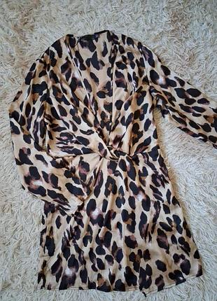 Сукня коротка тигрова