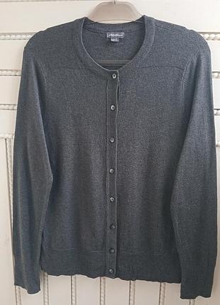 Кардиган, кофта eddie bauer, коттон, р. l