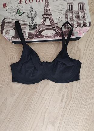 Черный бюстгальтер на косточках 80d