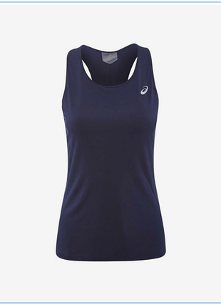 Темно синяя майка asics оригинальная женская спортивная майка топ танк