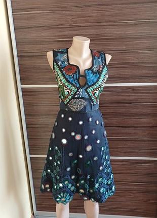 Платье с зеркалами и вышивкой burberry