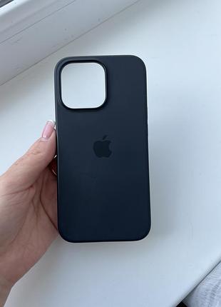 Оригінальний силіконовий чохол на 13 pro у синьому кольорі