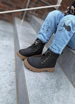 Деми ботинки для девочки черные