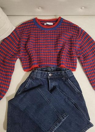 Светр zara, короткий