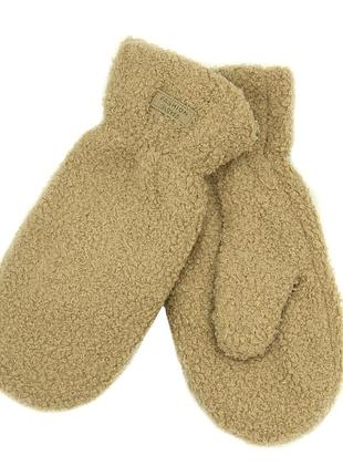 Перчатки женские ronaerdo светло-коричневый (teddy l-brown (all size (длина 25 см)))