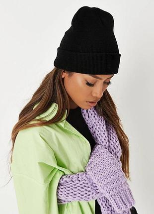 Шапка жіноча missguided чорний (10256951001 black (oversize))