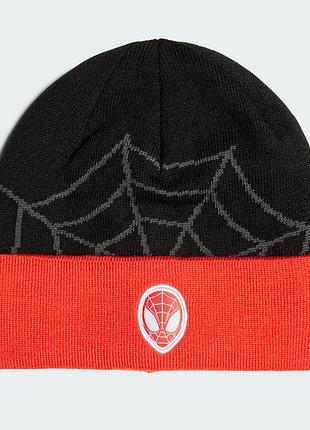 Шапка marvel spider-man для мальчика adidas черная с красным (hz2917 black-red lpp (osfс (универсальный