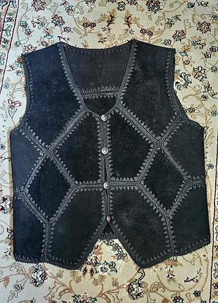Жилетка замша натуральна замшева