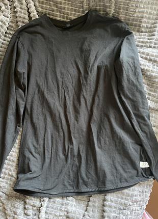 Лонгслів чорний унісекс 350 грн