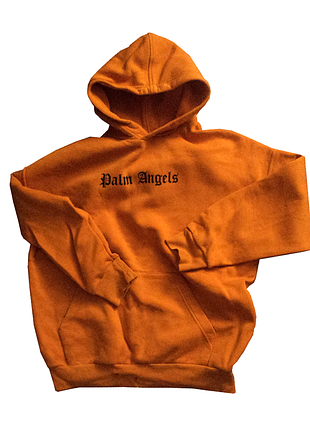 Теплое оранжевое худи