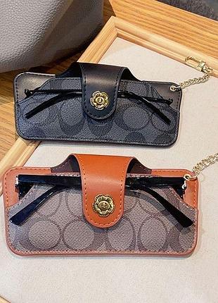 Футляр, чохол для окуляр коач,аксесуар стильний з логотипом