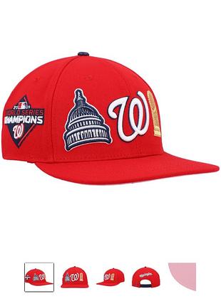 Чоловіча кепка washington nationals pro standard double city pink undervisor snapback