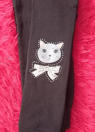 Термо лосины со стразами
с начесом для девочки