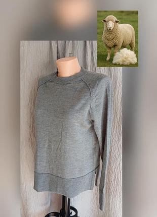 🧶 жіночий светр зі 100% мериносової вовни cubus (розмір m) кофта