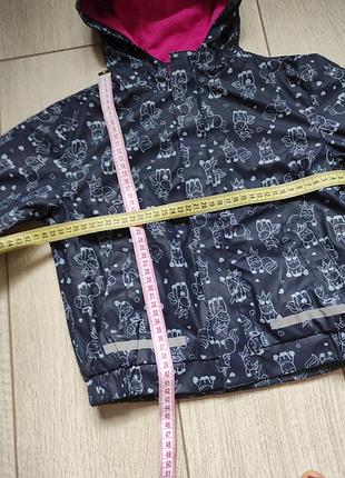 Куртка ветровка, дождевик утеплённый на резинке по низу. курточка осенняя.
