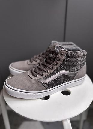 Кеди жіночі високі vans milton hi sneakers gray хайтопи