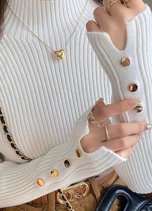 Гольф кнопочки, трикотаж рубчик, фабричный китай 🇨🇳