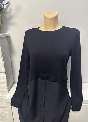 Платье- туника шерсть,шёлк cos