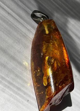 Кулон янтарь натуральный 4,74 грамма
