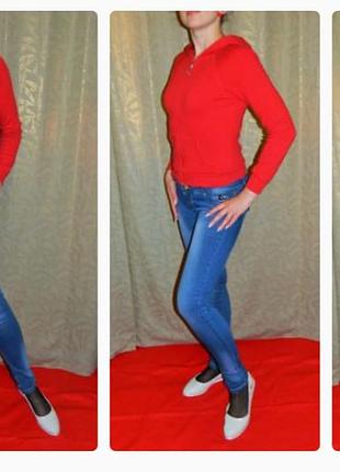 Р. 42/44/xs-s спортивная кофта олимпийка красная (можно на девочку подростка) active