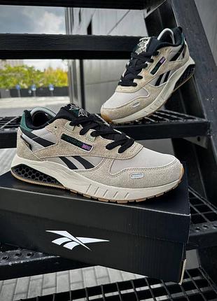 Повседневные мужские осенние водонепроницаемые кроссовки reebok classic leather cordura 🍁