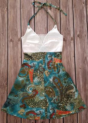 Летний сарафан белый, атласный сарафан, белое платье с открытой спиной