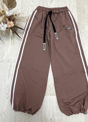 Брюки 133, р.134,140,146,152,158,164, двухнить пенье, мокко