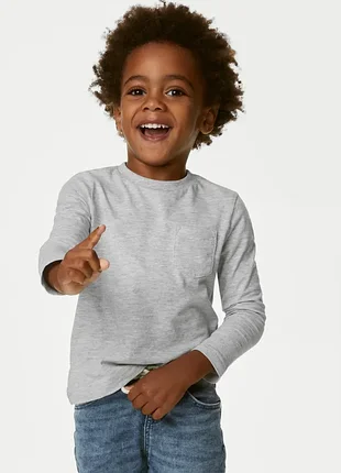 Реглан лонгслів сірий