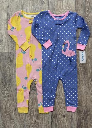 Бавовняний чоловічок для дівчинки carter’s 12 міс