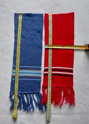 Шарф детский синий и красный
