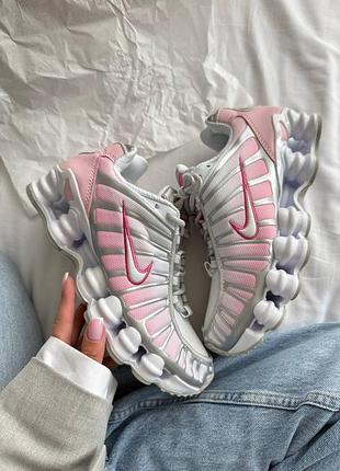 Nike shox white pink