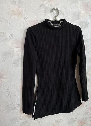 Тепла сукня-туніка з розрізами з боків shein