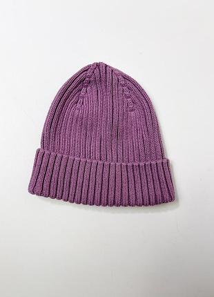 Фіолетова шапка для малюка