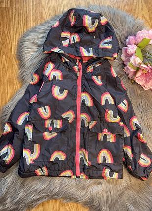 Неймовірна стильна демісезонна курточка з яскравими веселками на дівчинку 4/5р george
