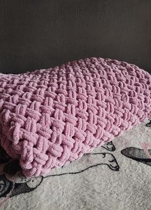 Плед вязаный