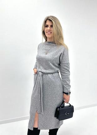 Довга ангорова сукня з поясом «juliette»
+великі розміри
арт.:8564