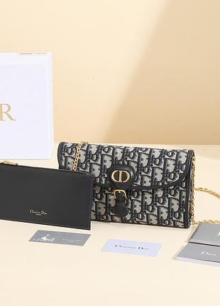 Сумка клатч жіноча dior bobby east-west