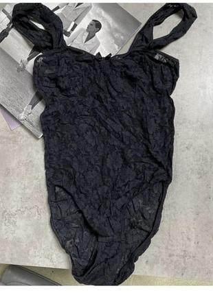 Galaxy чорний гіпюровий боді розмір м