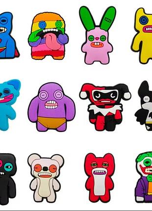 Джибітси фуглер фуглєр, прикраси для кроксів шарми, джибитсы фуглер для кроксов,  джибітси для кроксів сабо дитячі дорослі fuggler