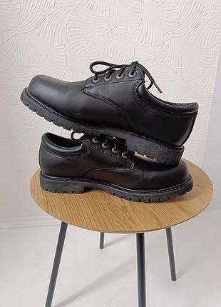 Кожаные рабочие туфли броги skechers work 6