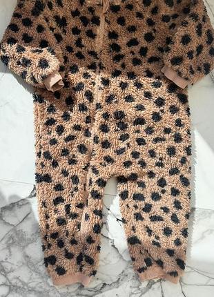 Хутряний комбез ромпер з відкритими ніжками 92 см