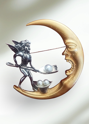 Брошь "кормушка луны"