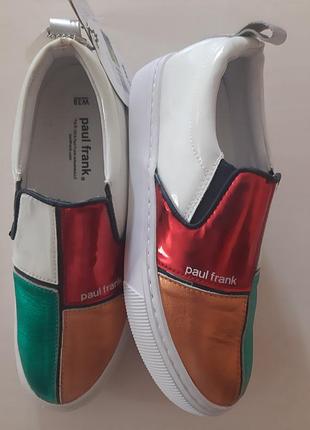 Натуральная кожа кросовки paul frank