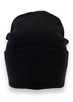 Трикотажная шапка с отворотом для мальчика