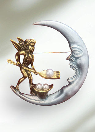 Брошь "кормушка луны"