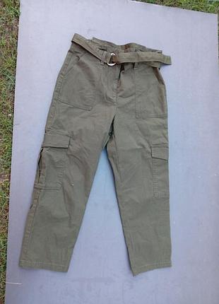 Женские брюки цвета хаки next